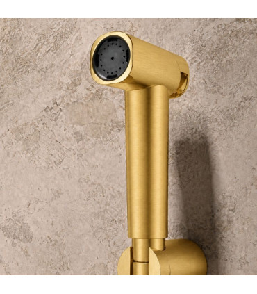 Doccia Igienica per Bidet con rubinetto incassato FIRENZE Oro