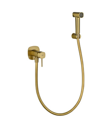 Doccia Igienica per Bidet con rubinetto incassato FIRENZE Oro