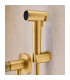 Doccia Igienica per Bidet con rubinetto incassato FIRENZE Oro