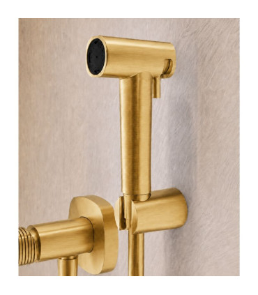 Doccia Igienica per Bidet con rubinetto incassato FIRENZE Oro