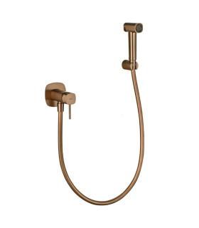 Doccia Igienica per Bidet con rubinetto incassato FIRENZE Oro rosa