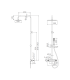 Set Doccia Monocomando FIRENZE Cromo