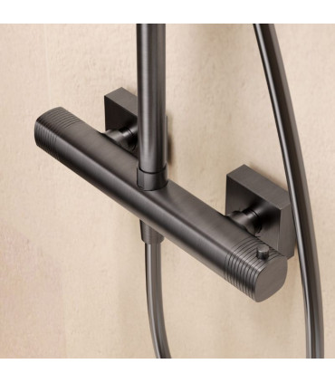 Set Doccia Termostatico FIRENZE Black gun metal