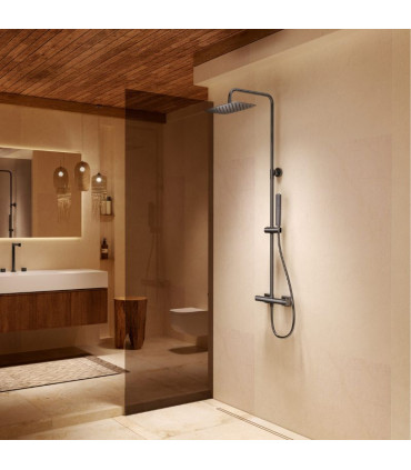 Set Doccia Termostatico FIRENZE Nero