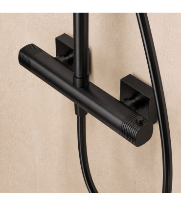 Set Doccia Termostatico FIRENZE Nero