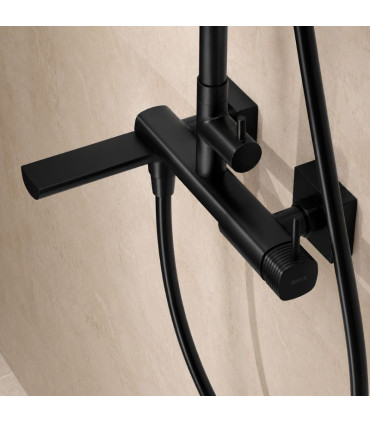 Set Rubinetto Monocomando per Vasca da bagno FIRENZE Nero