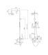 Set Rubinetto Monocomando per Vasca da bagno FIRENZE Oro rosa