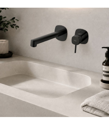 Rubinetto per Lavabo Incassati FIRENZE Nero