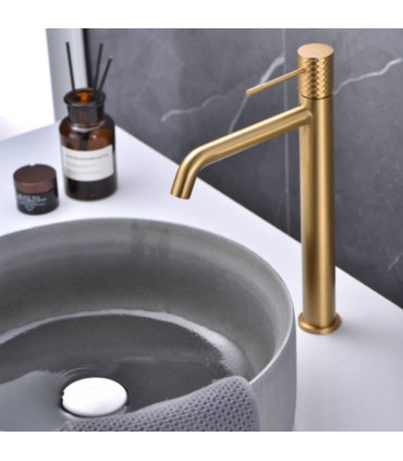 Rubinetto per lavabo a canna alta GENOVA Oro