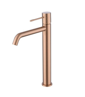 Rubinetto per lavabo a canna alta GENOVA Oro rosa