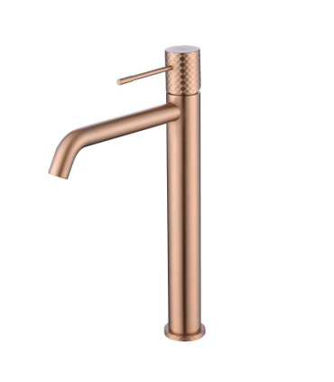 Rubinetto per lavabo a canna alta GENOVA Oro rosa