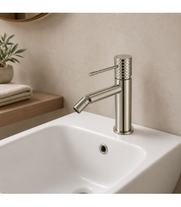 Rubinetto Monocomando per Bidet GENOVA Nichel
