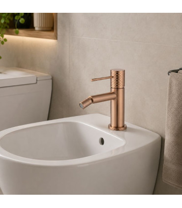 Rubinetto Monocomando per Bidet GENOVA Oro rosa