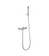 Set Doccia Monocomando con supporto GENOVA Cromo