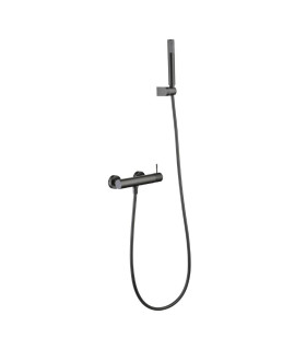 Set Doccia Monocomando con supporto GENOVA Black gun metal