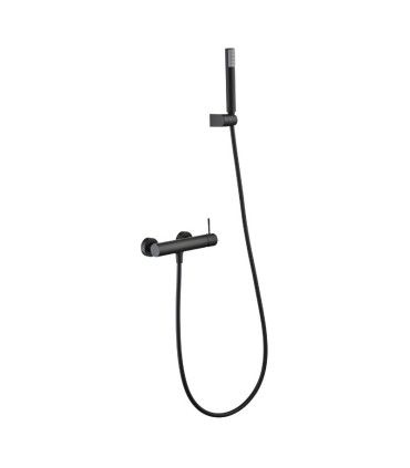 Set Doccia Monocomando con supporto GENOVA Nero