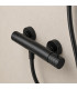 Set Doccia Monocomando con supporto GENOVA Nero