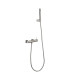 Set Doccia Monocomando con supporto GENOVA Nichel