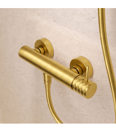 Set Doccia Monocomando con supporto GENOVA Oro