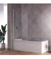 Box doccia frontale per vasca da bagno RITA Argento