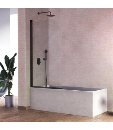 Box doccia frontale per vasca da bagno RITA Preto
