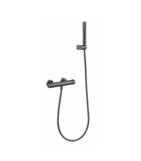 Set Doccia Termostatico con supporto GENOVA Black gun metal