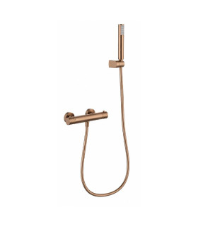 Set Doccia Termostatico con supporto GENOVA Oro rosa