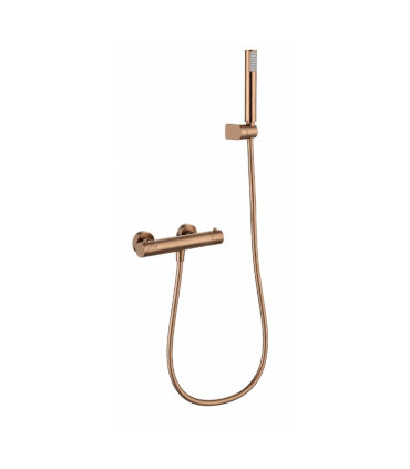 Set Doccia Termostatico con supporto GENOVA Oro rosa