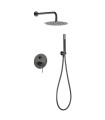 Set Doccia Incassati Monocomando GENOVA Black gun metal