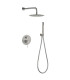Set Doccia Incassati Monocomando GENOVA Nichel