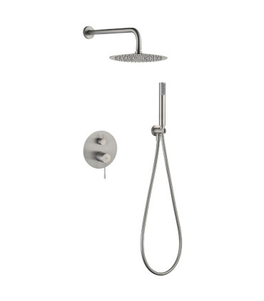 Set Doccia Incassati Monocomando GENOVA Nichel