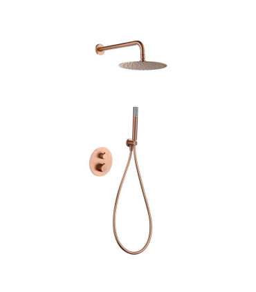 Set Doccia Incassati Termostático GENOVA Oro rosa