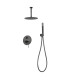 Set Doccia Incassati Monocomando PIAMONTE Black gun metal