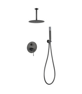 Set Doccia Incassati Monocomando PIAMONTE Black gun metal