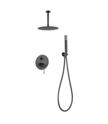 Set Doccia Incassati Monocomando PIAMONTE Black gun metal