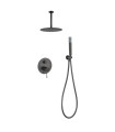 Set Doccia Incassati Monocomando PIAMONTE Black gun metal