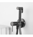 Doccia Igienica per Bidet con rubinetto incassato GENOVA Black gun metal