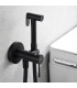 Doccia Igienica per Bidet con rubinetto incassato GENOVA Nero