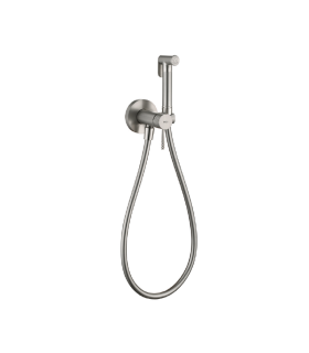 Doccia Igienica per Bidet con rubinetto incassato GENOVA Nichel