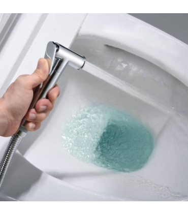 Doccia Igienica per Bidet con rubinetto incassato GENOVA Nichel