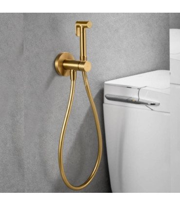 Doccia Igienica per Bidet con rubinetto incassato GENOVA Oro