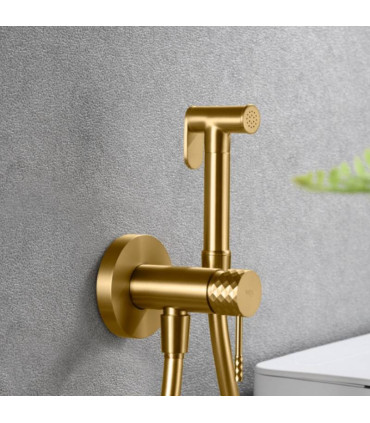 Doccia Igienica per Bidet con rubinetto incassato GENOVA Oro