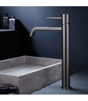 Miscelatore per lavabo a canna alta MONZA Black gun metal