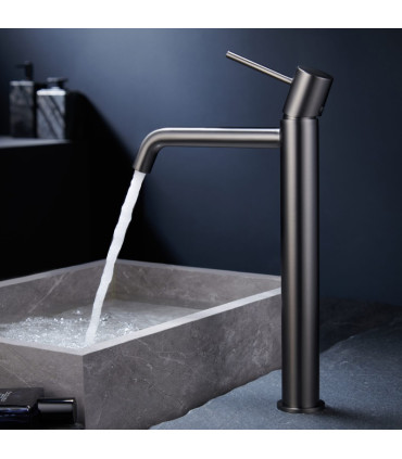 Miscelatore per lavabo a canna alta MONZA Black gun metal