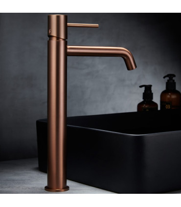 Miscelatore per lavabo a canna alta MONZA Oro rosa