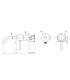 Rubinetto per Lavabo Incassati MONZA Black gun metal