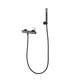 Set Doccia Monocomando con supporto MONZA Black gun metal