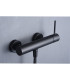 Set Doccia Monocomando con supporto MONZA Nero