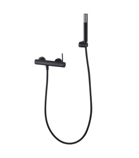 Set Doccia Monocomando con supporto MONZA Nero