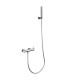 Set Doccia Monocomando con supporto MONZA Nichel
